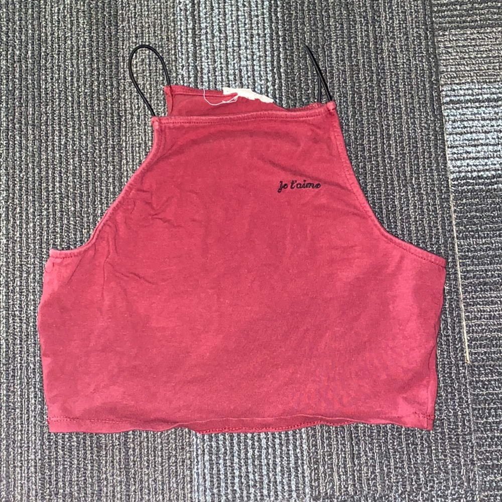 Then strap sleeveless crop top